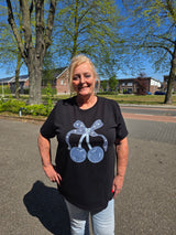 Shirt Cherry Zwart t/m 48