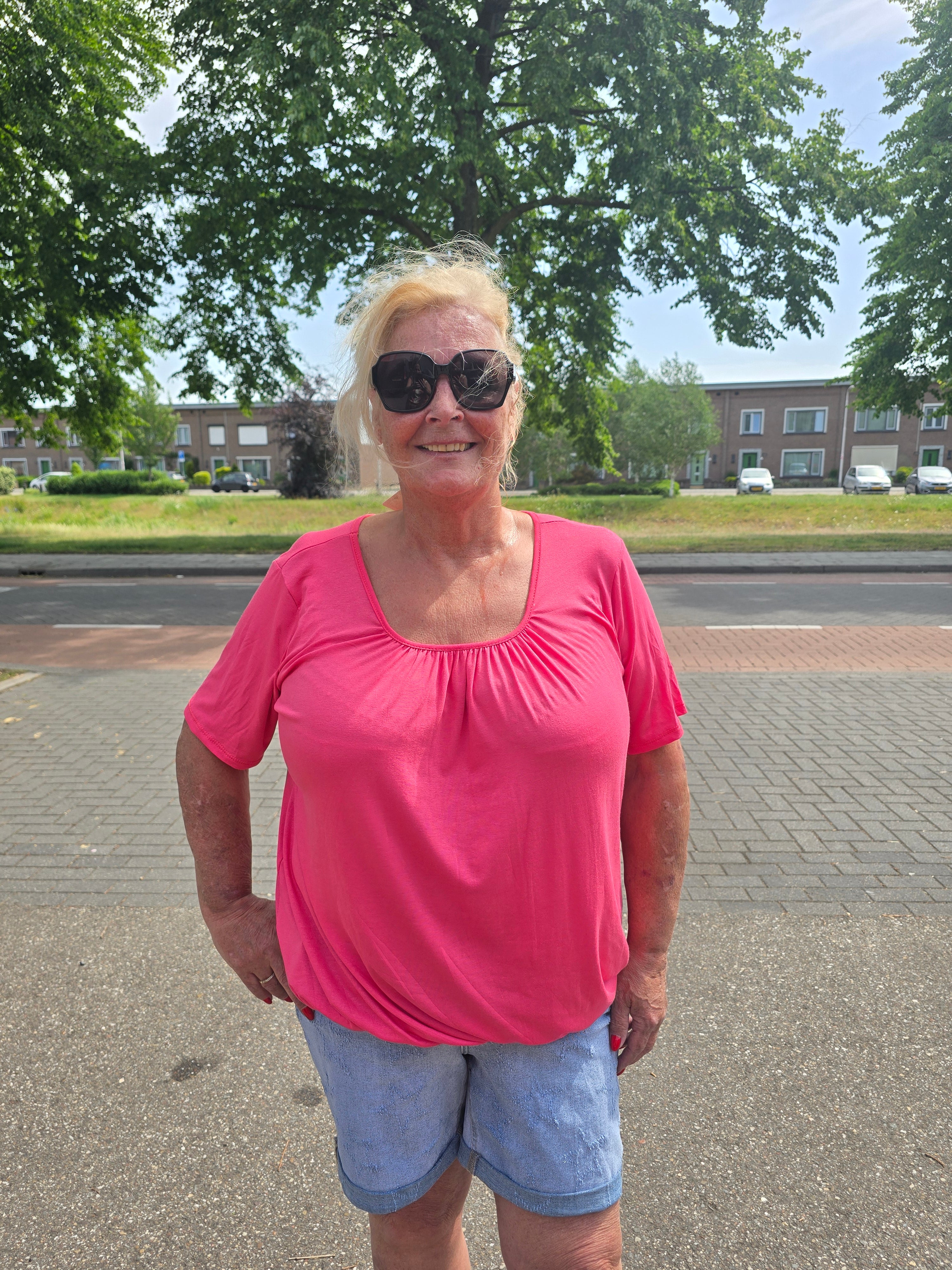 Ballon Shirt Emma Koraal/Roze t/m 48