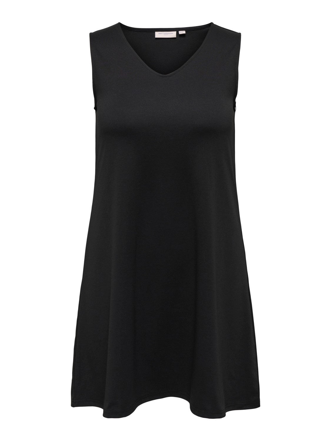 Carbrilliant v-neck dress black t/m 54