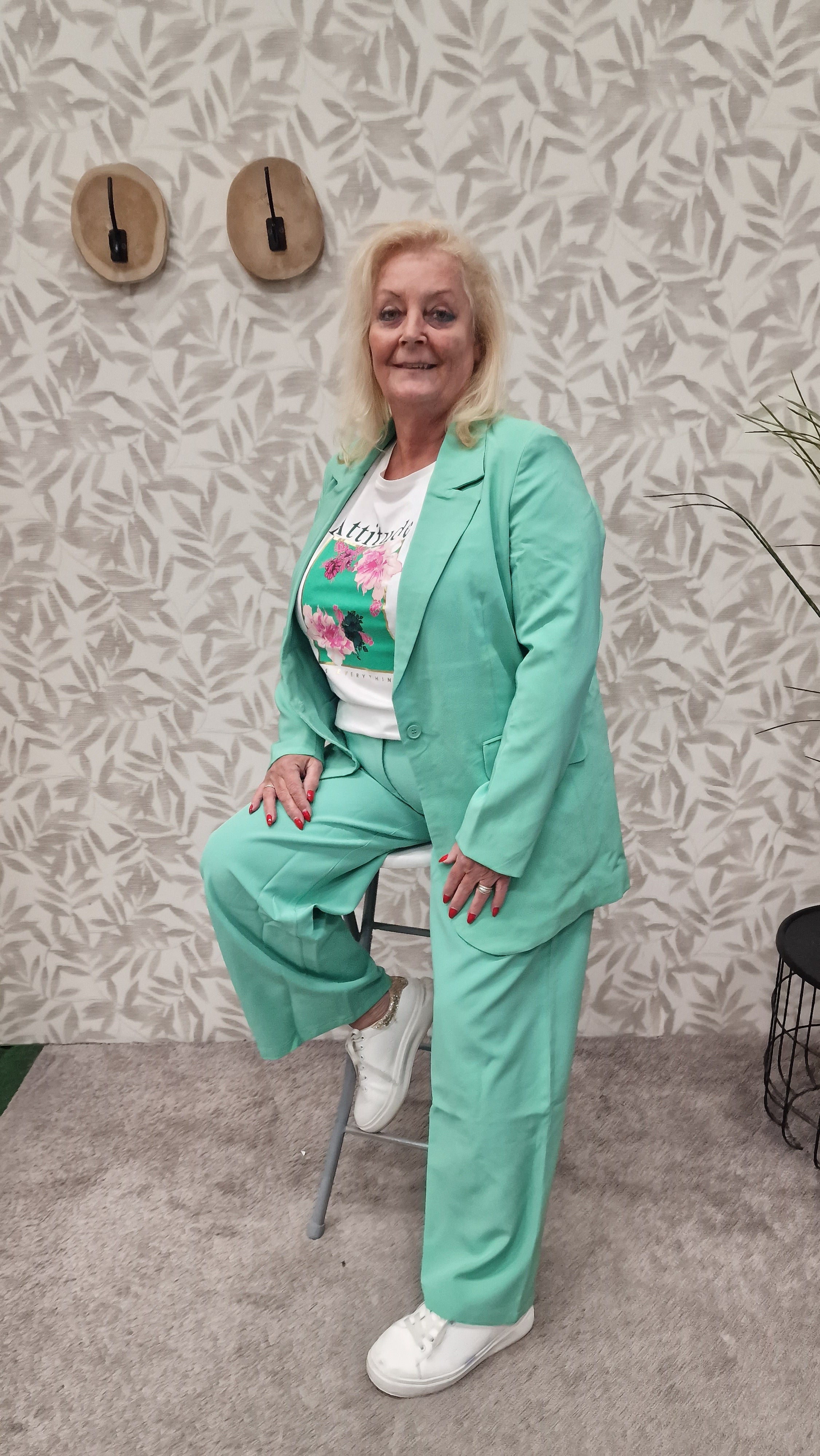 Wide pant Carcheetah Spring Bouquet