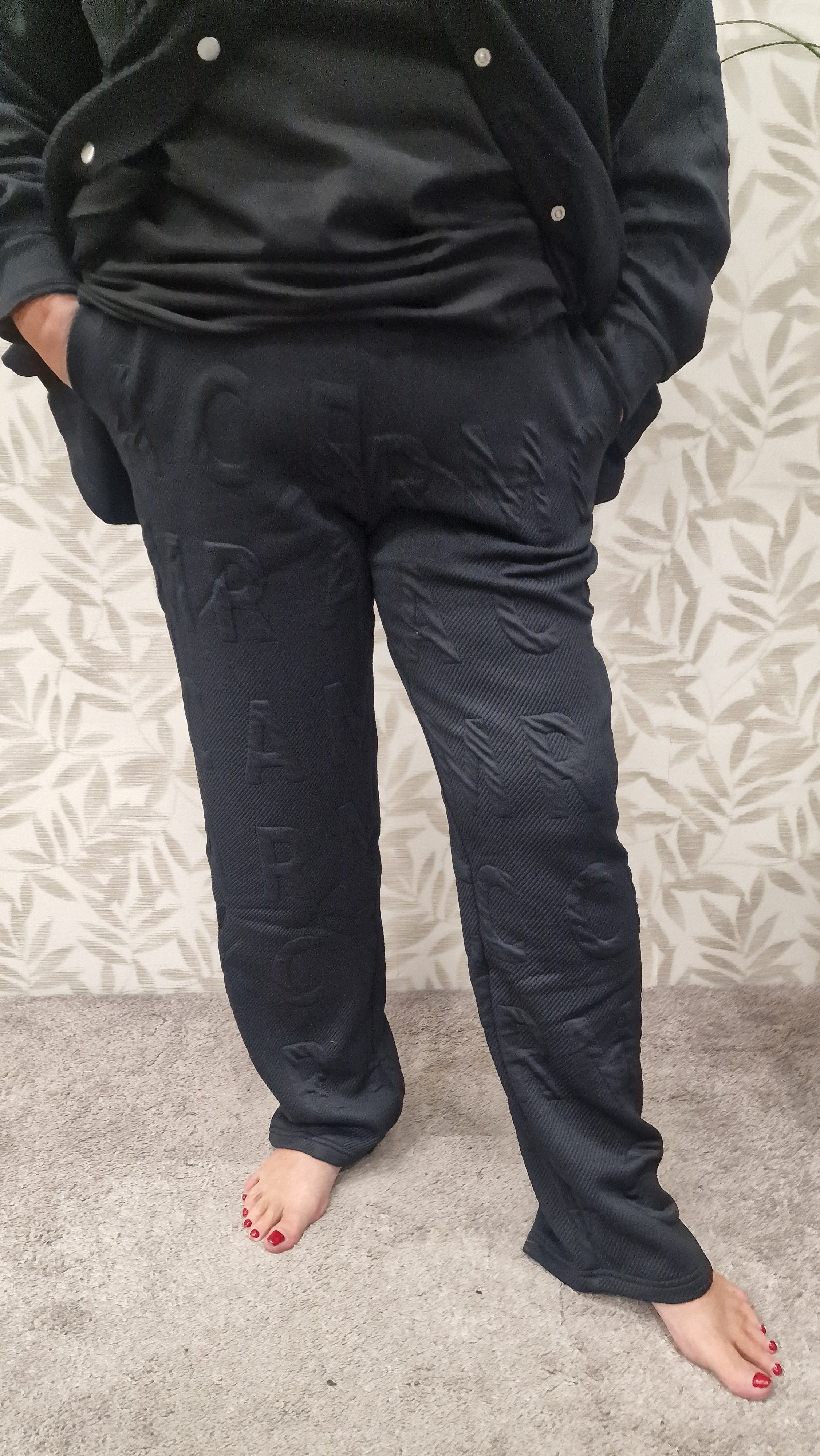 Broek Carlanni black Logo