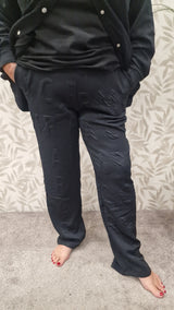 Broek Carlanni black Logo