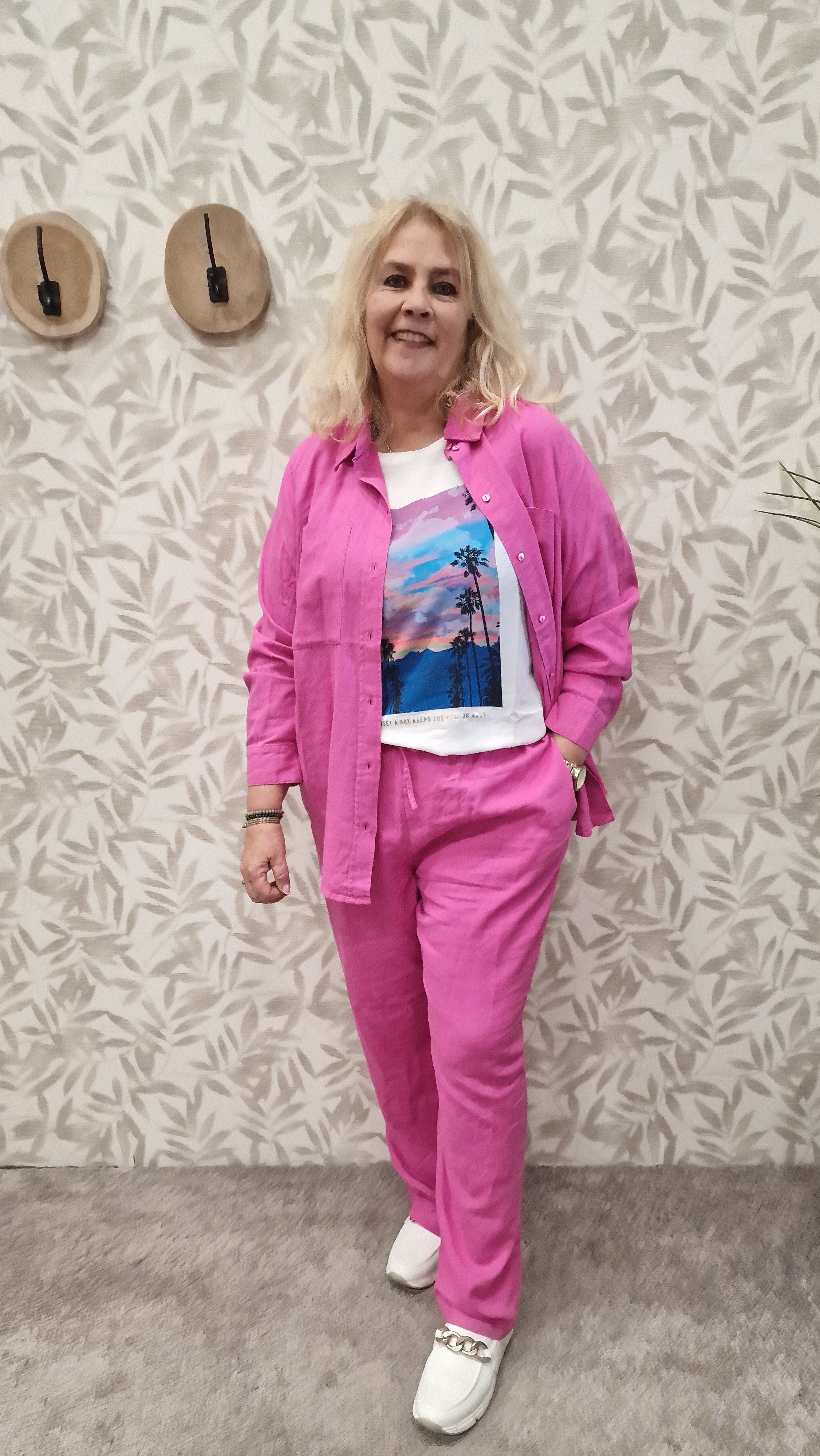Broek Carcaro Raspberry Rose