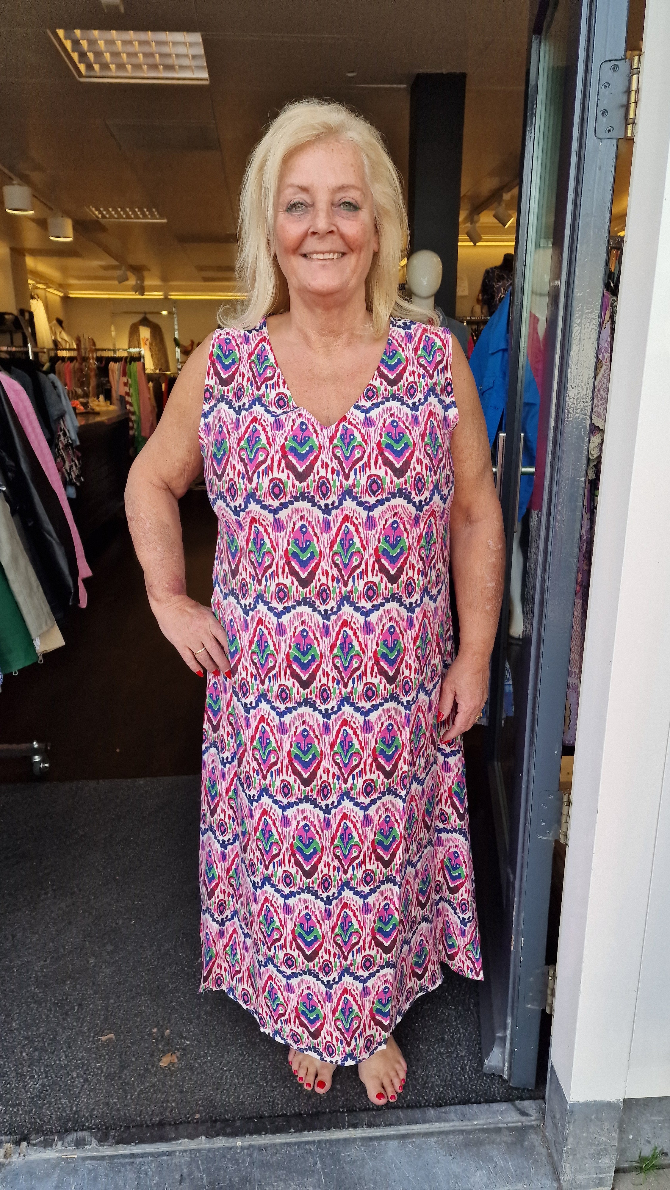Calf Dress Carmenlie print Summer