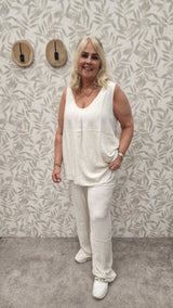 Broek Carniska Bone White