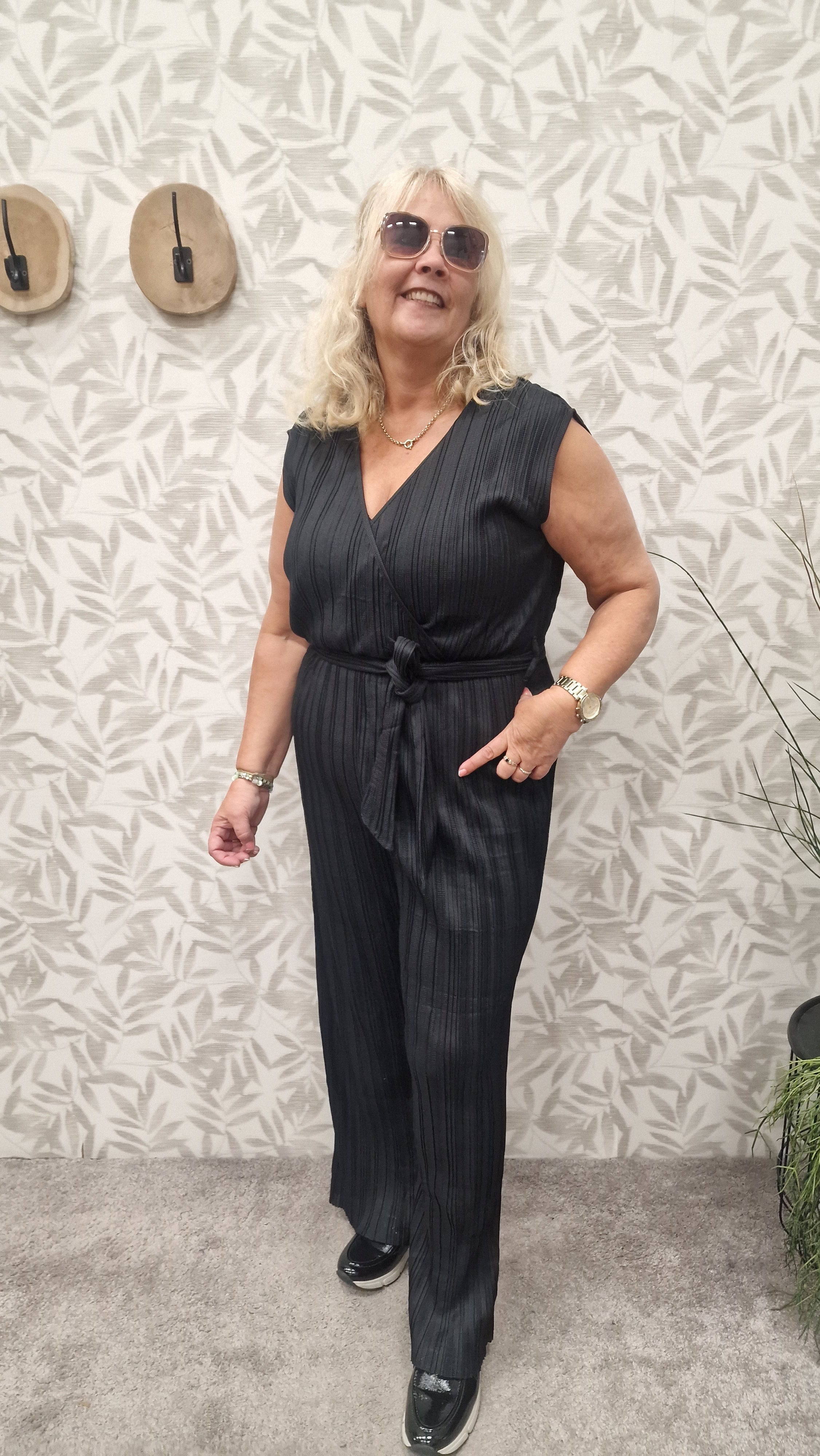 Short Sleeve Jumpsuit Carsafari Black