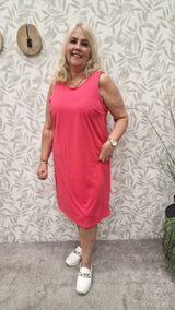 Knot Dress Carmartha Teaberry t/m 54