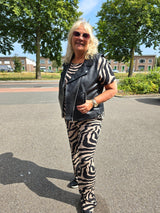 Wide Pants Carzalika print Tannin
