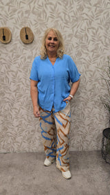 Broek Carrowa print Dancing Pumice Stone