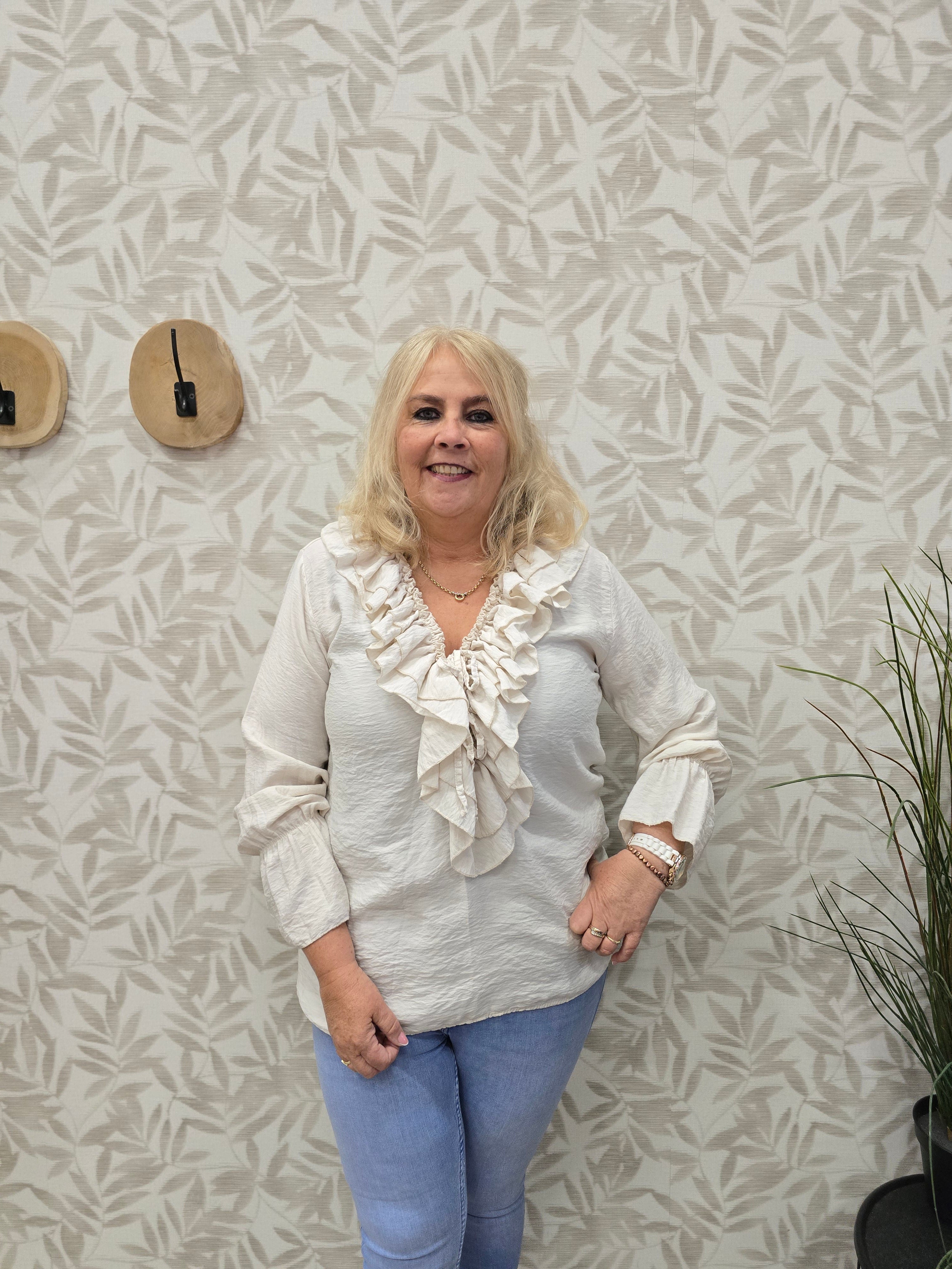 Roezel Blouse York Ecru t/m 46