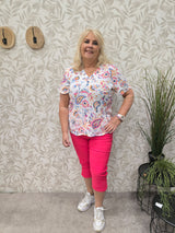Capri Carlila HW elastic Viva Magenta
