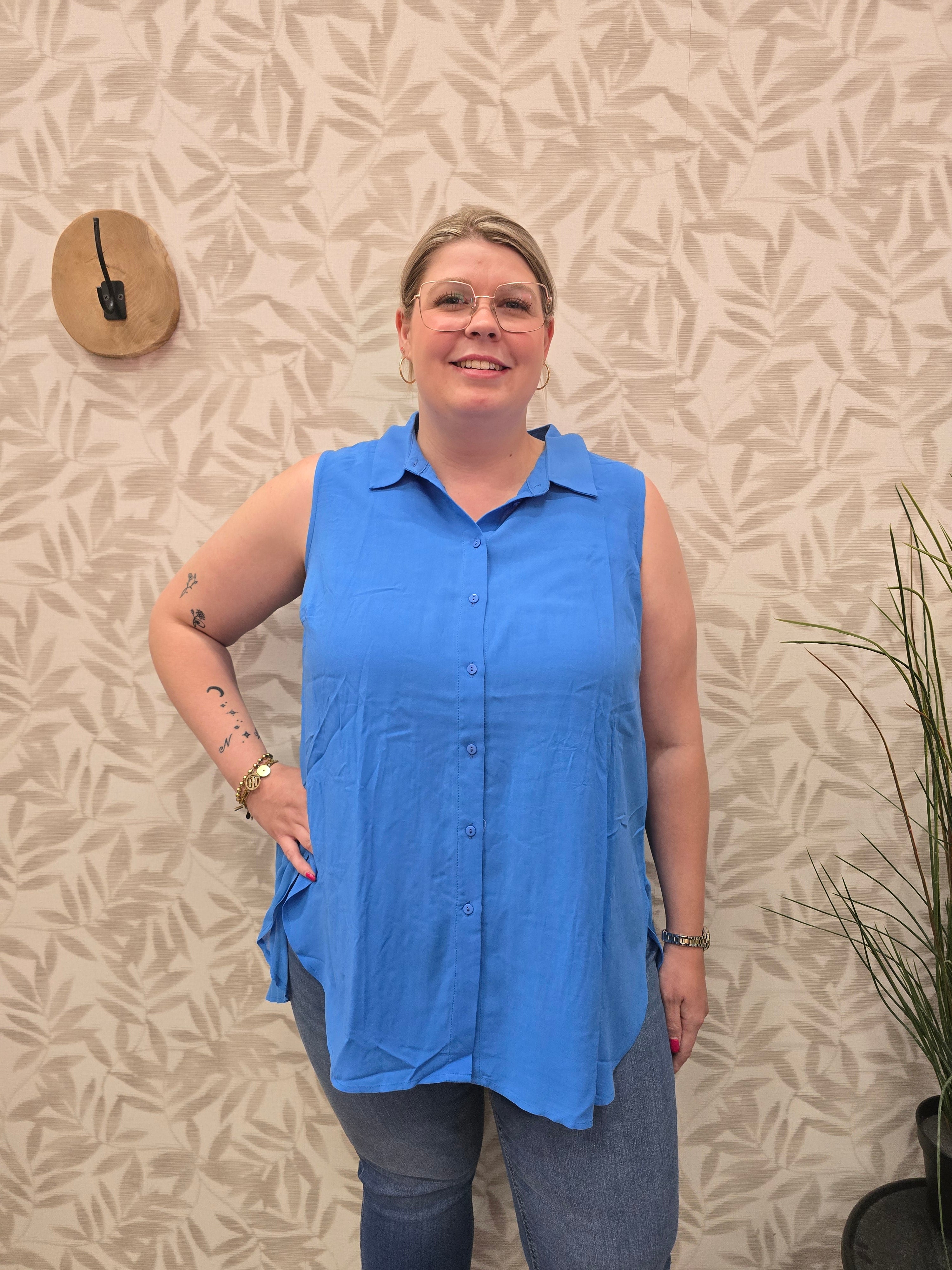 Long Top Carfreya Azure Blue