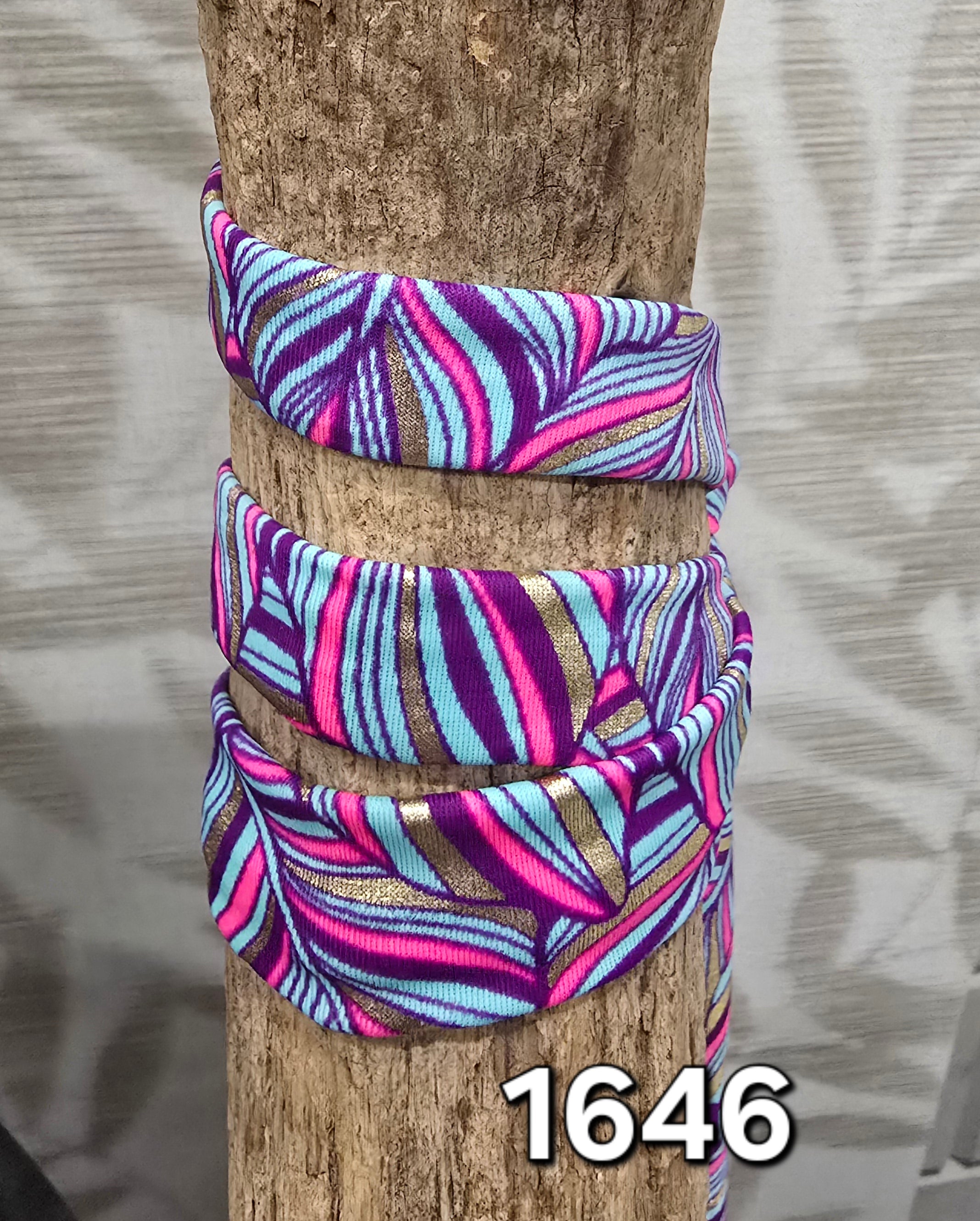 Lint 1646 Print Purple/Aqua/Gold