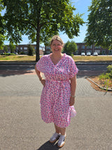 Jurk Leopard Roze t/m 50