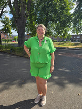 2 delige Plisse Set Groen t/m kleine 52