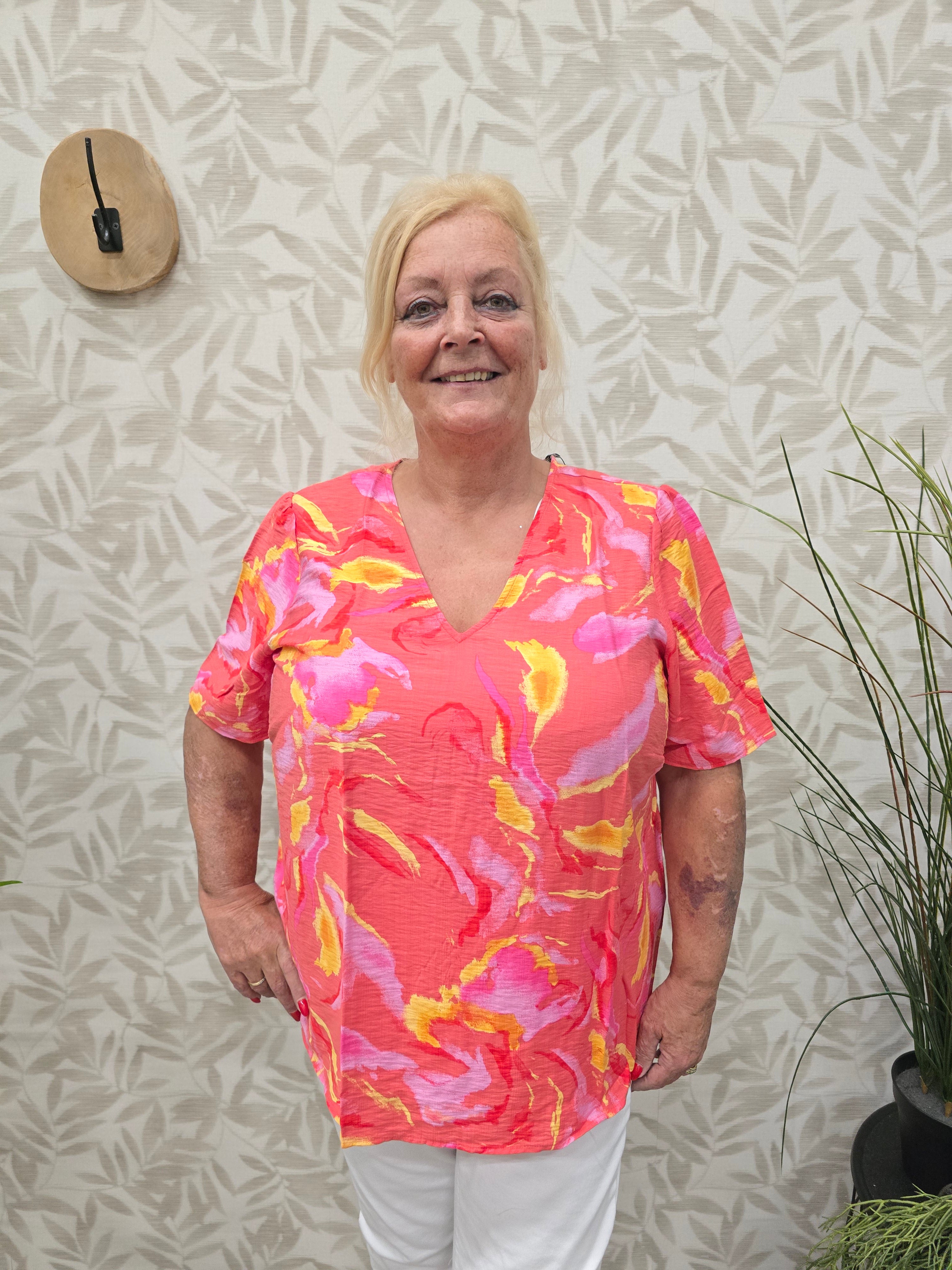 Blouse VMC Cille Fiery Red/Christa
