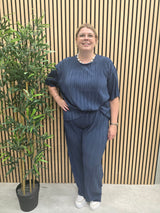 Plisse Broek Carravenna Vintige Indigo