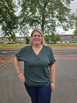 Shirt Carmetta 2/4 mouw Green Gables