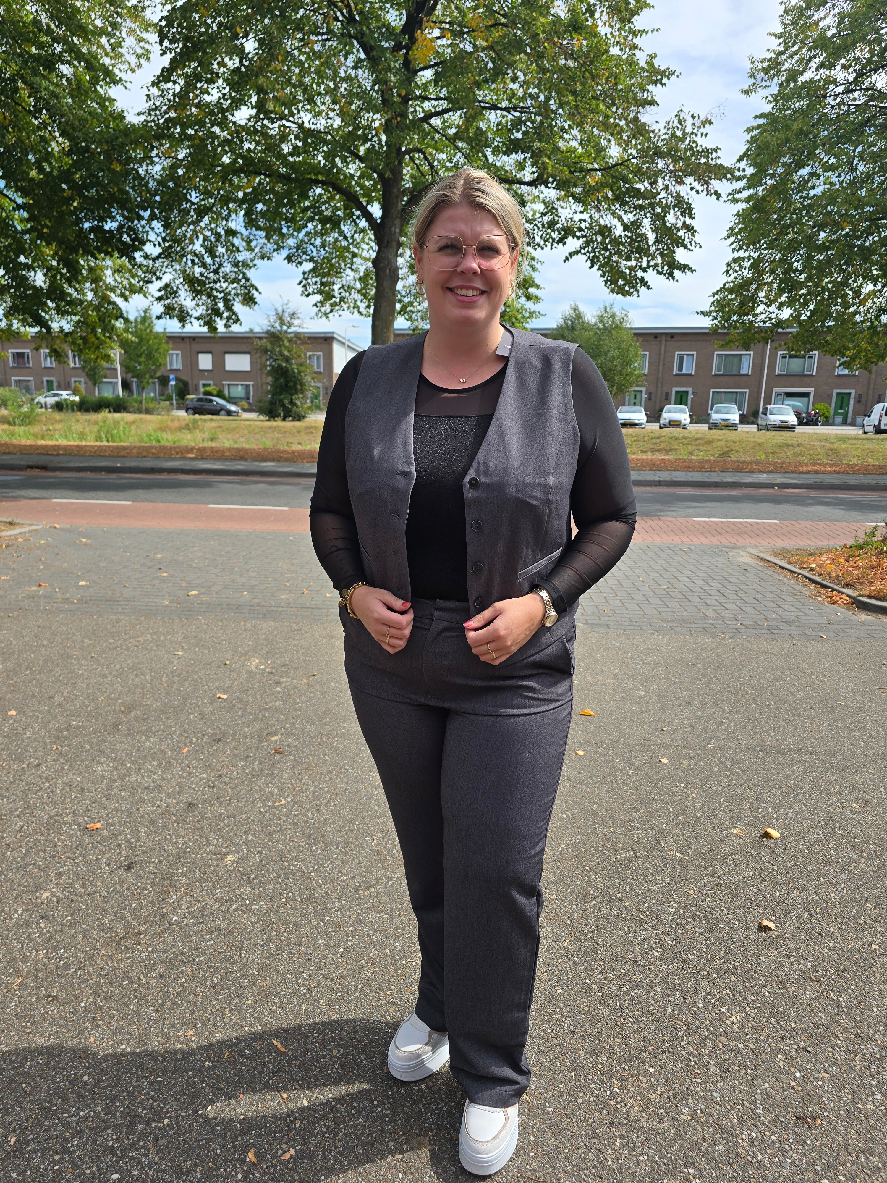 Broek Carhattie Dark Grey Melange