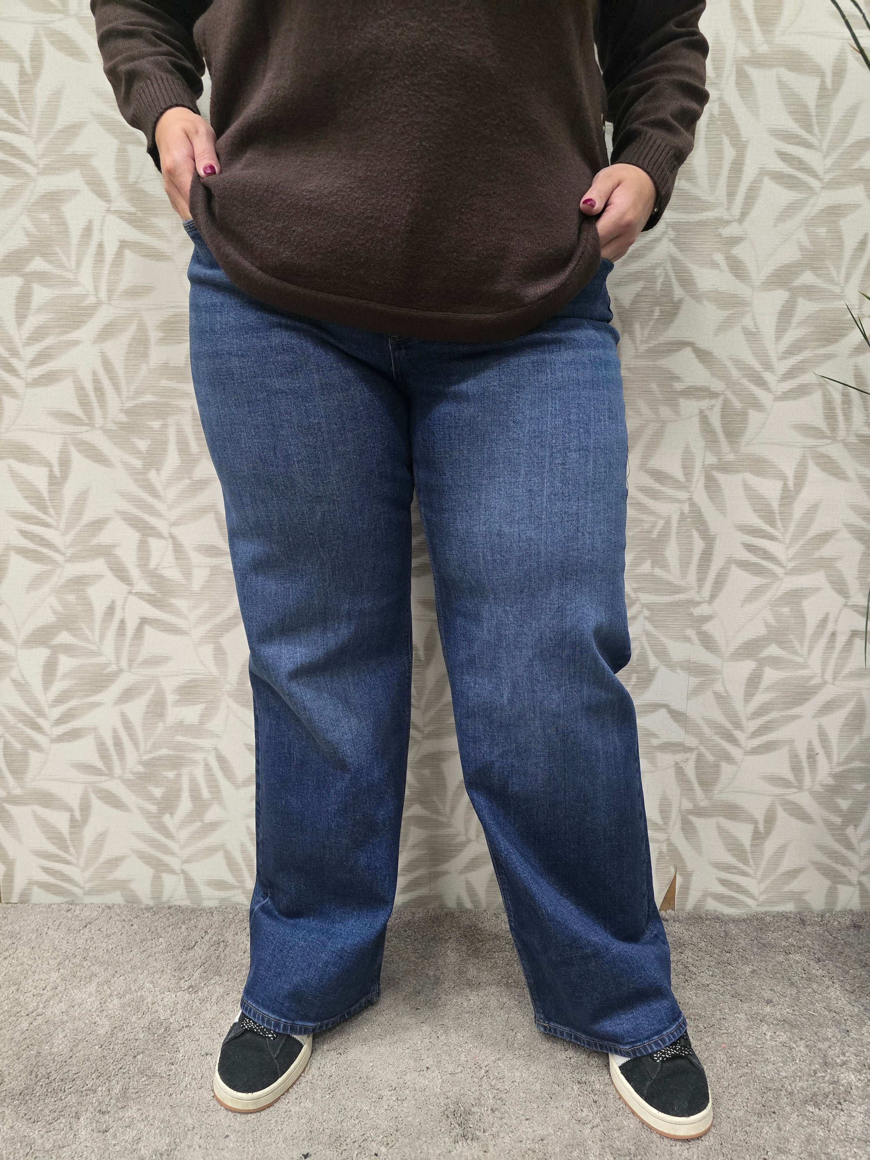 Jeans Carjuicy HW wide leg (REA255) Dark Blue denim LM34