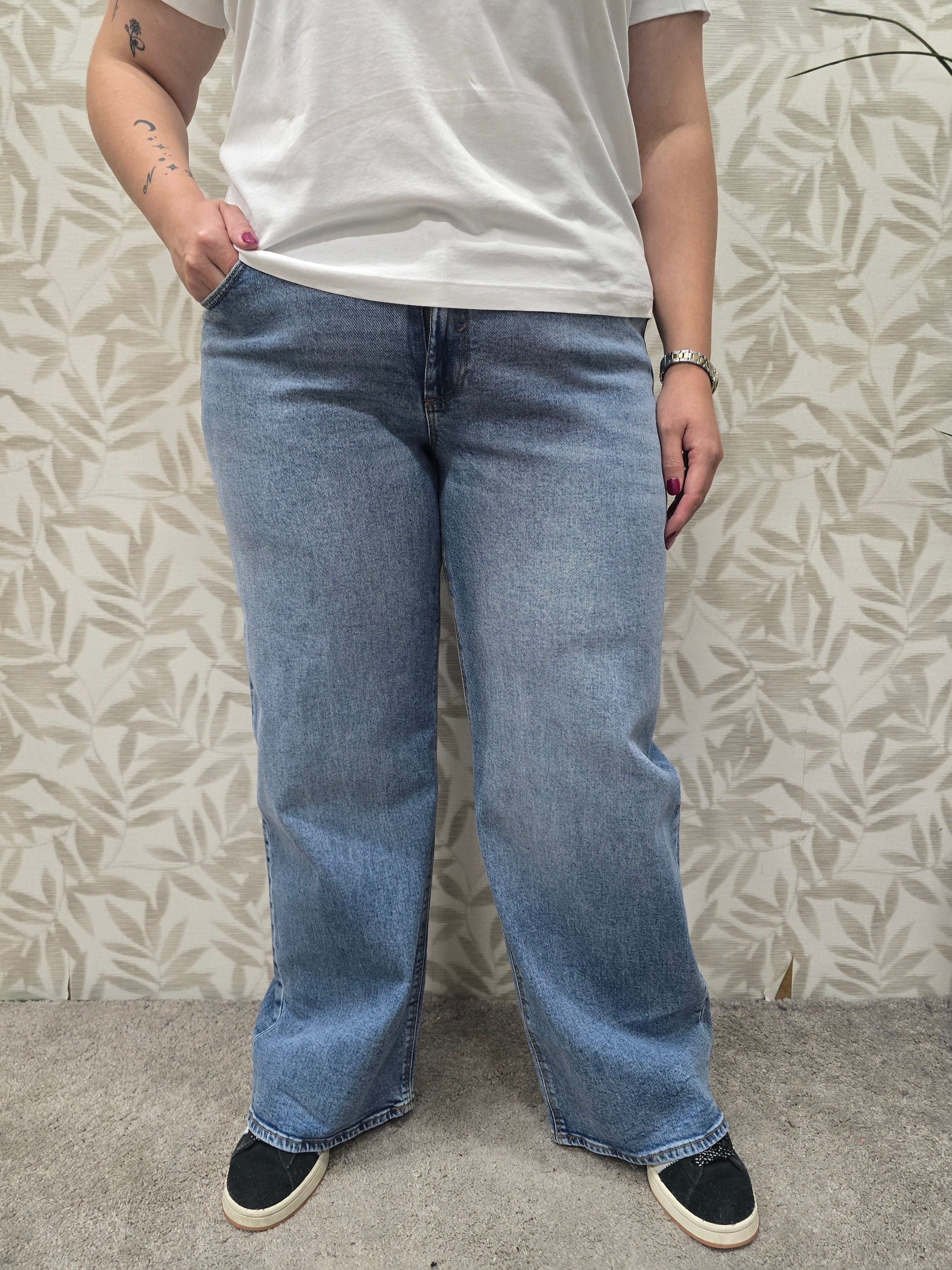 Jeans Carjuicy HW wide leg (REA365) Medium Blue denim LM34