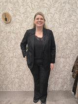 Kanten Flared Broek VMC Scarly Black