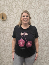 Shirt CarKita Black/Cherry Bow