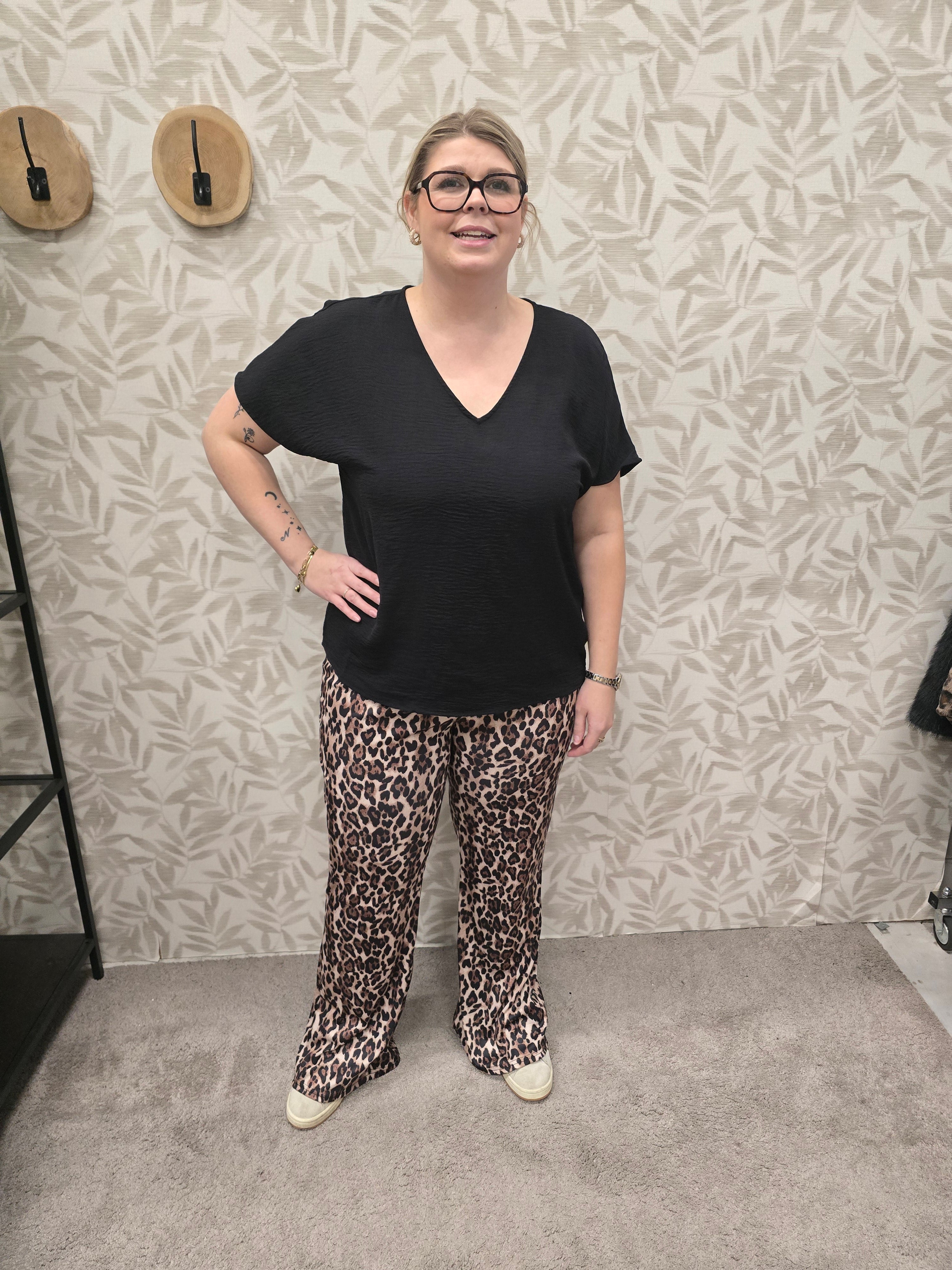 Rib Flair legging Caranna print leo