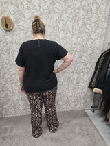 Rib Flair legging Caranna print leo