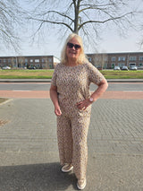 Broek Carnova print Whitecap Gray/Abstract