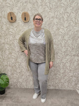 Vest Carpamela Cardigan Silver Sage