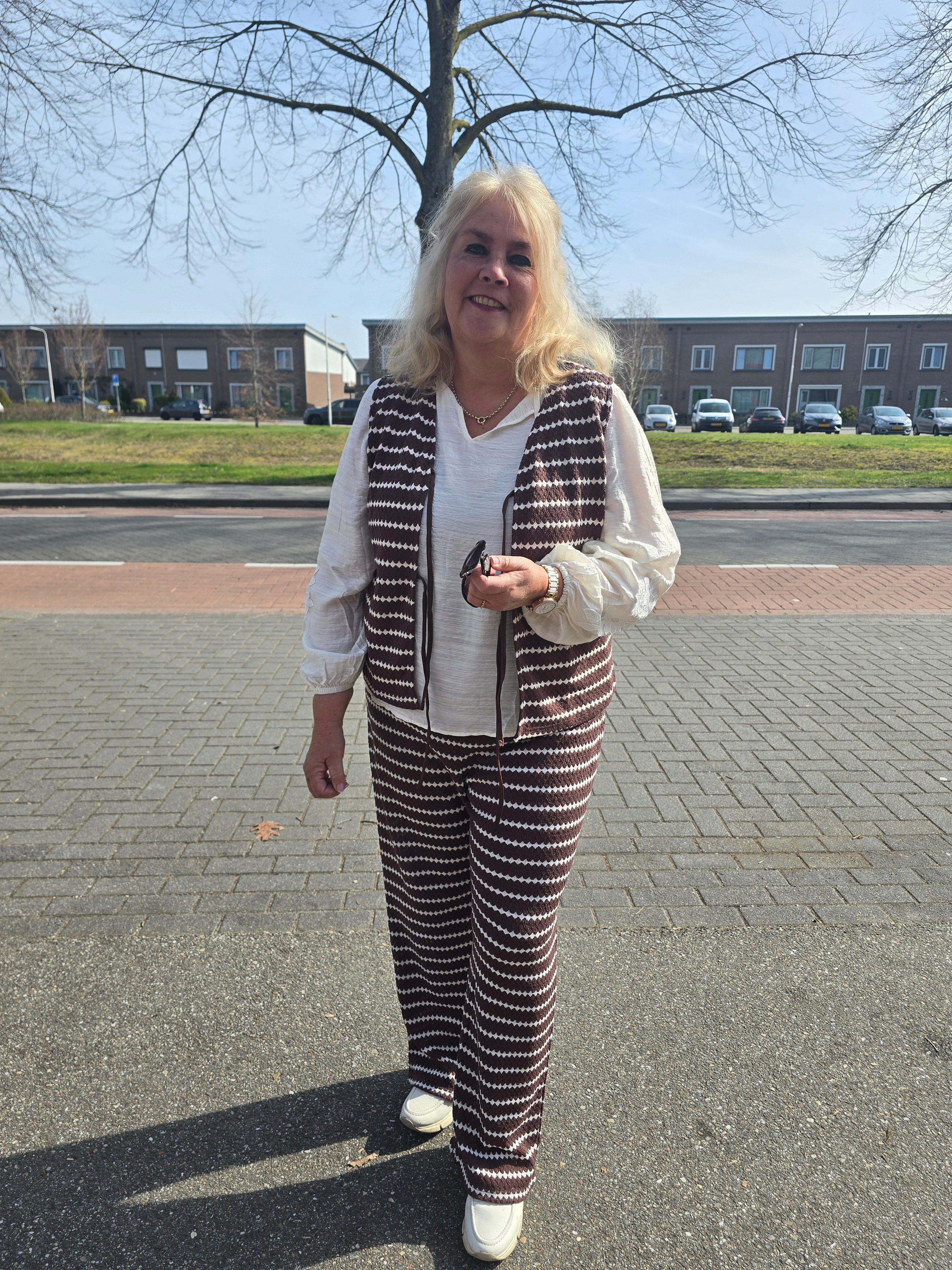 Broek Careva Shopping Bag/Cloud Dancer