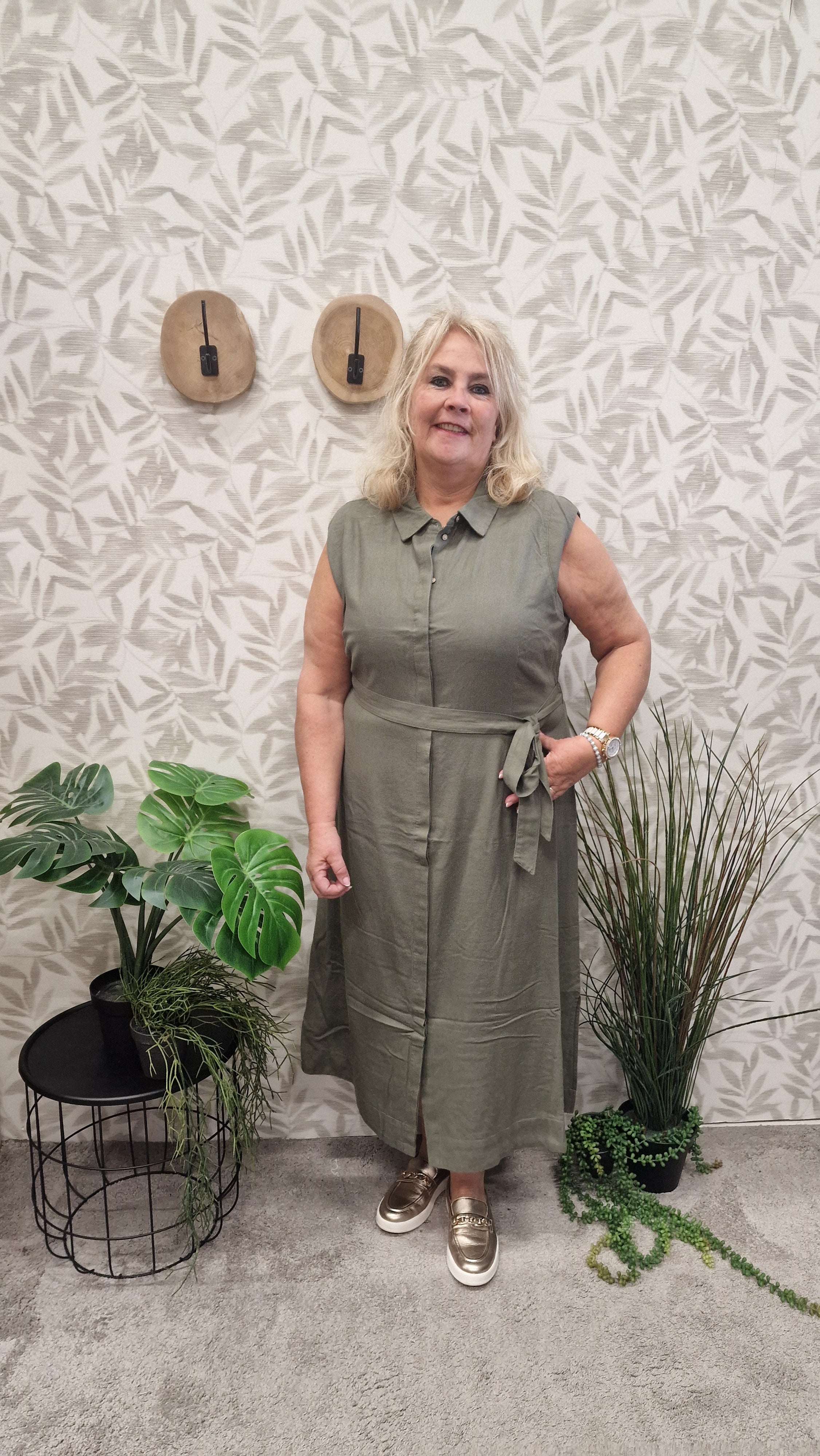 Jurk Cargoa Smokey Olive