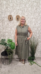 Jurk Cargoa Smokey Olive