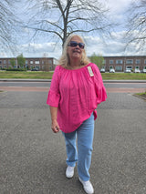 Tuniek Jamilla effen Fuchsia t/m 52