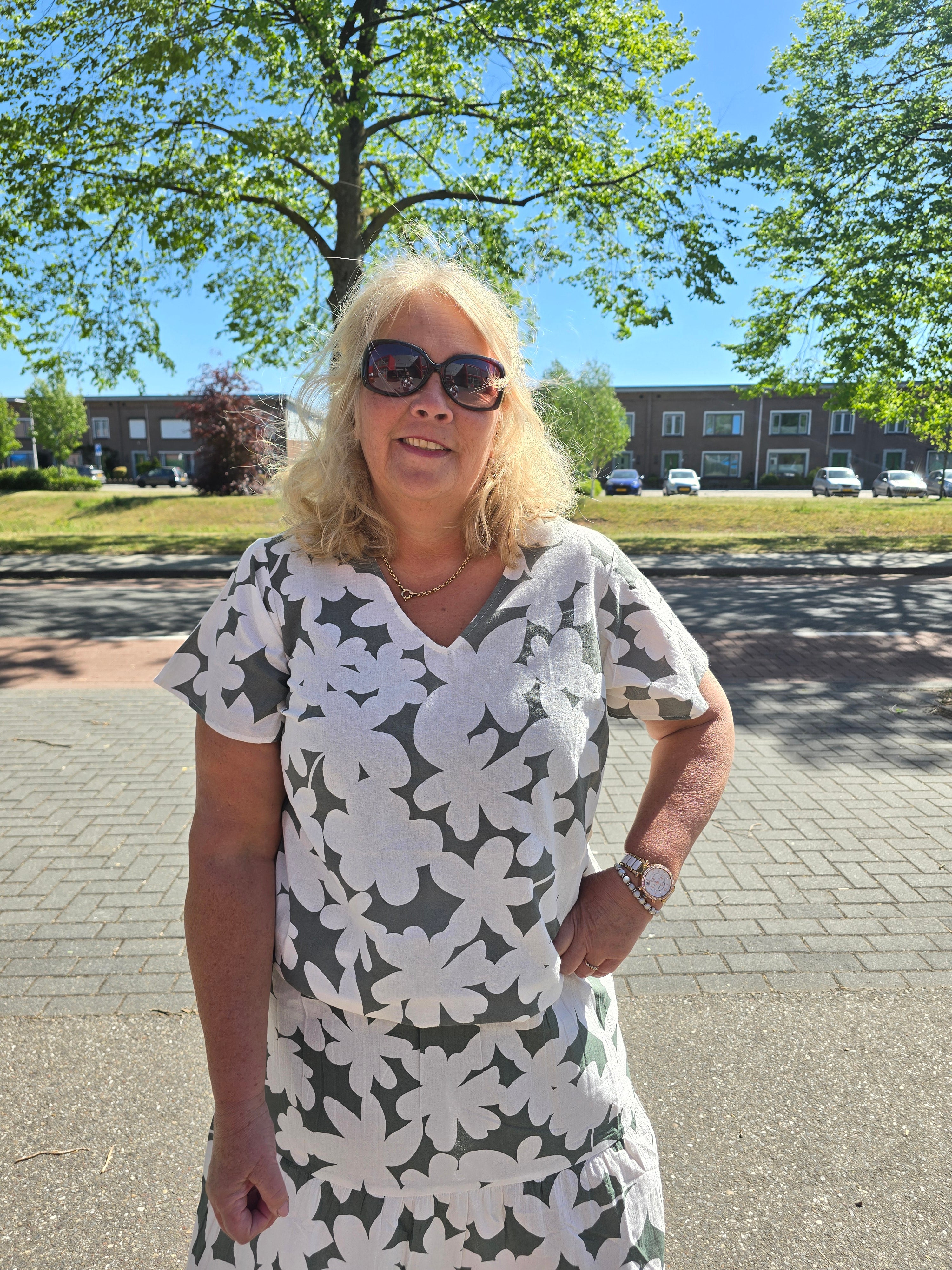 Shirt VMC Dicthe print Bloem Laurel Weart