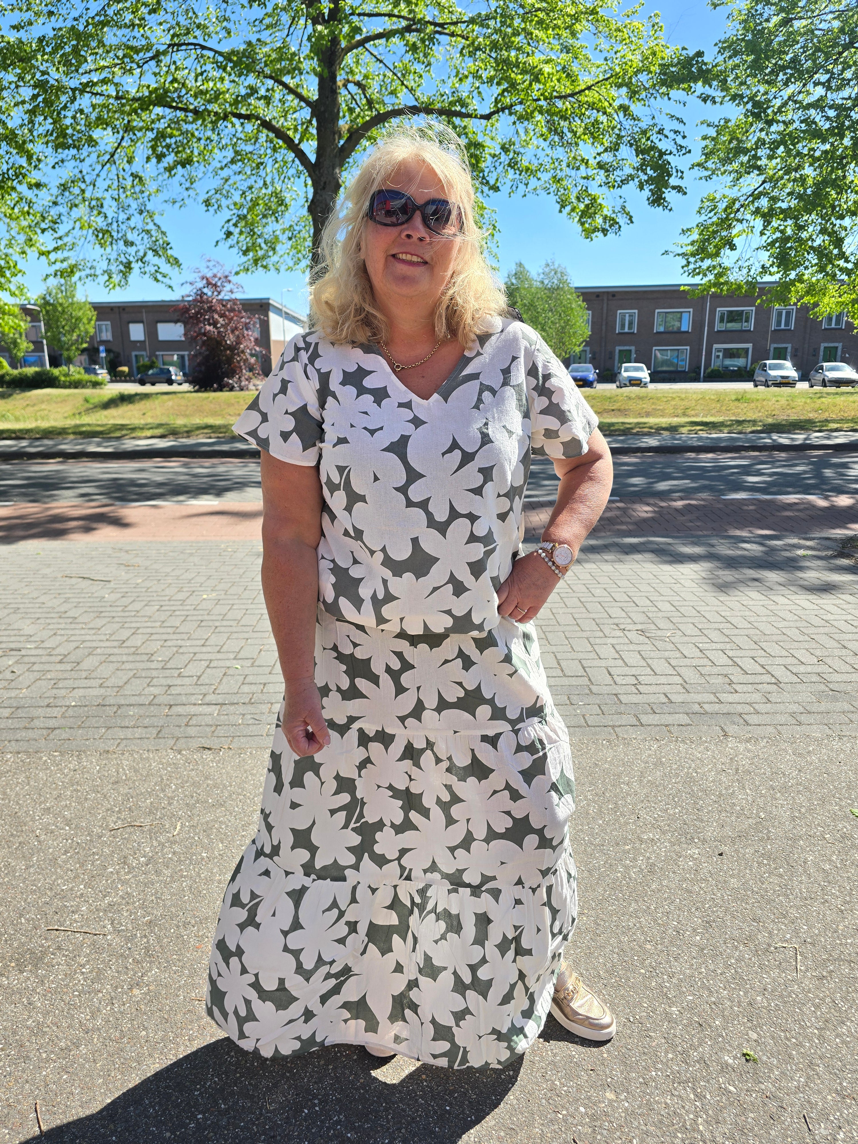Shirt VMC Dicthe print Bloem Laurel Weart