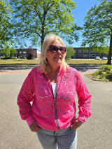 Bomber Jasje Lace Fuchsia t/m 50