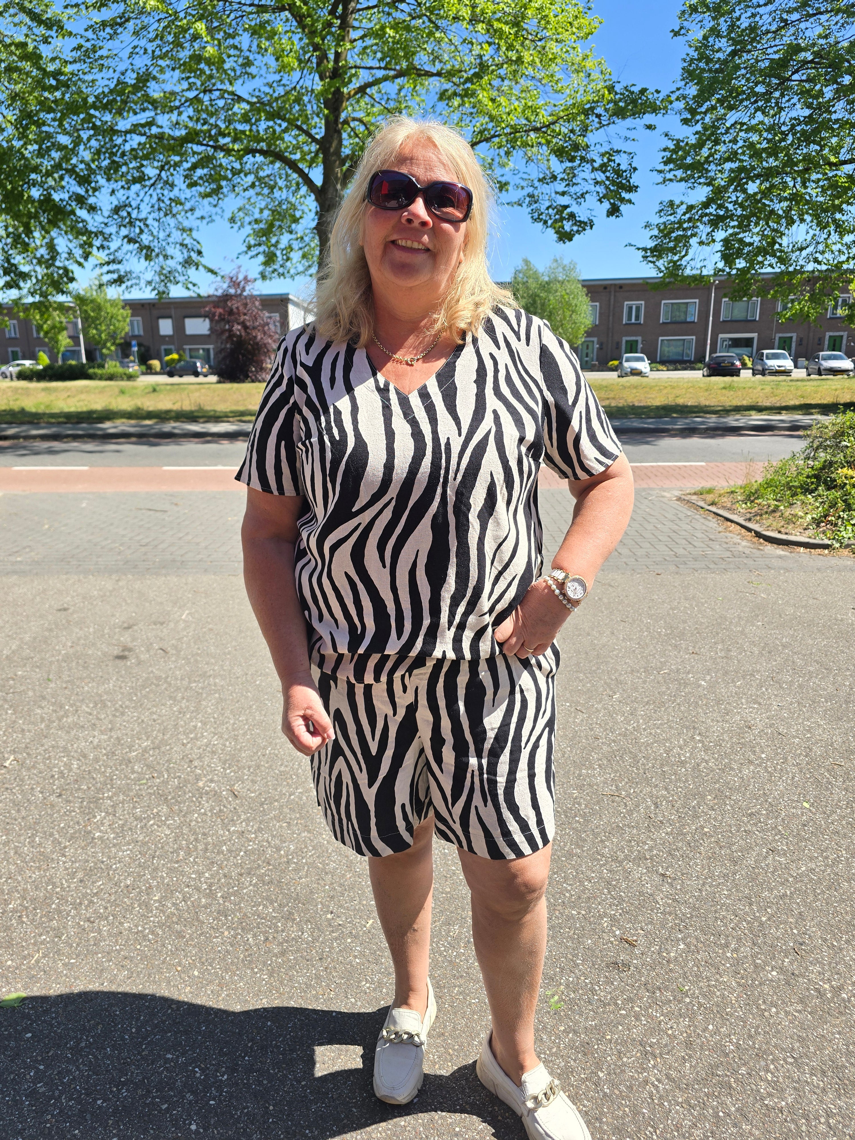 Korte Broek VMC Mymlo print zebra Silver Lining