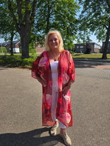 Kimono Carasta Carhowdy print Giga Orchid Spiced Apple