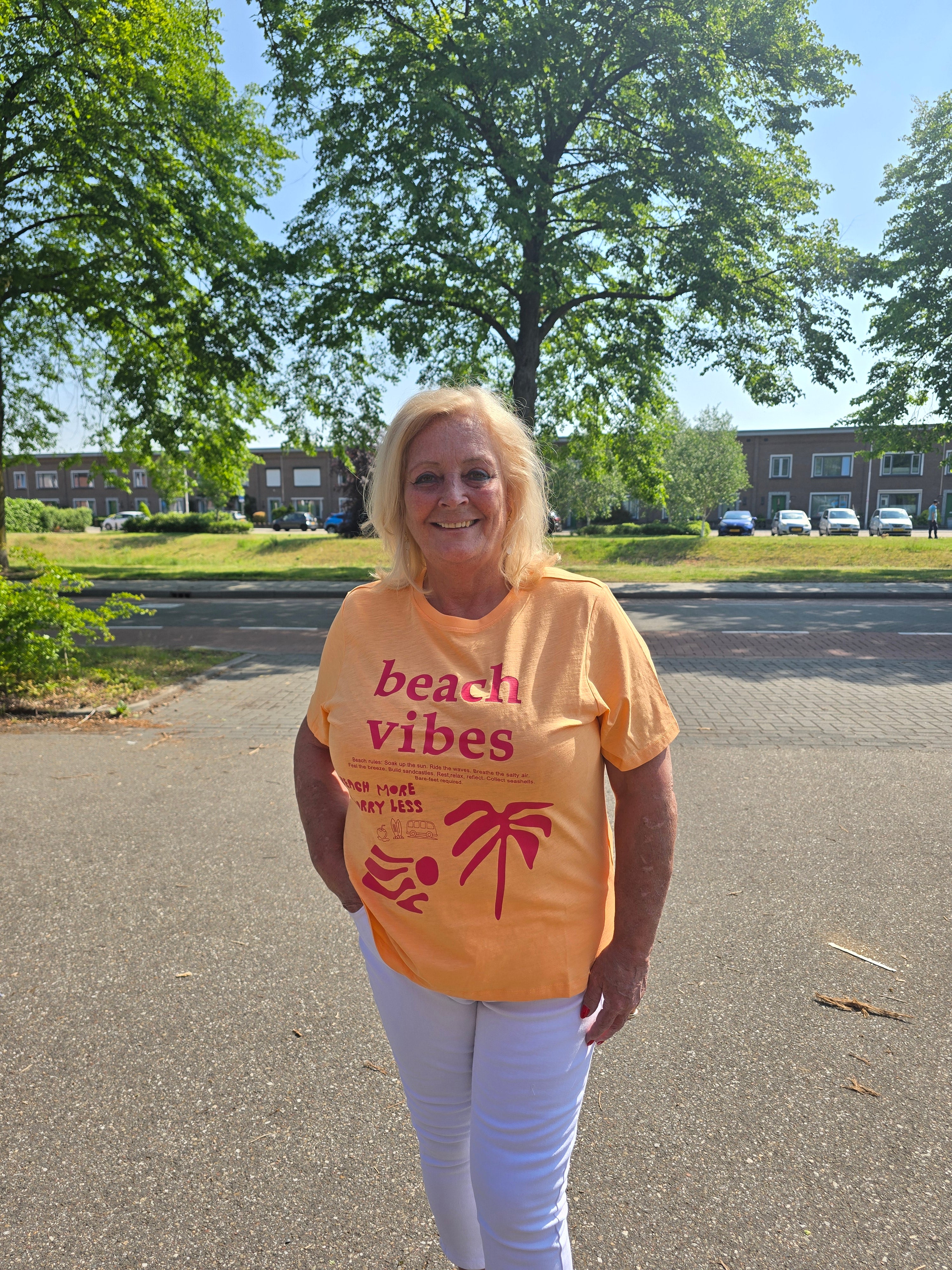 Shirt Caresma Mock Orange / Raspberry