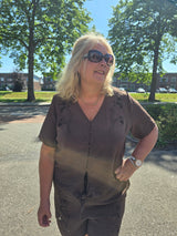 Knoop Blouse Carevalou Chocoalte Martini