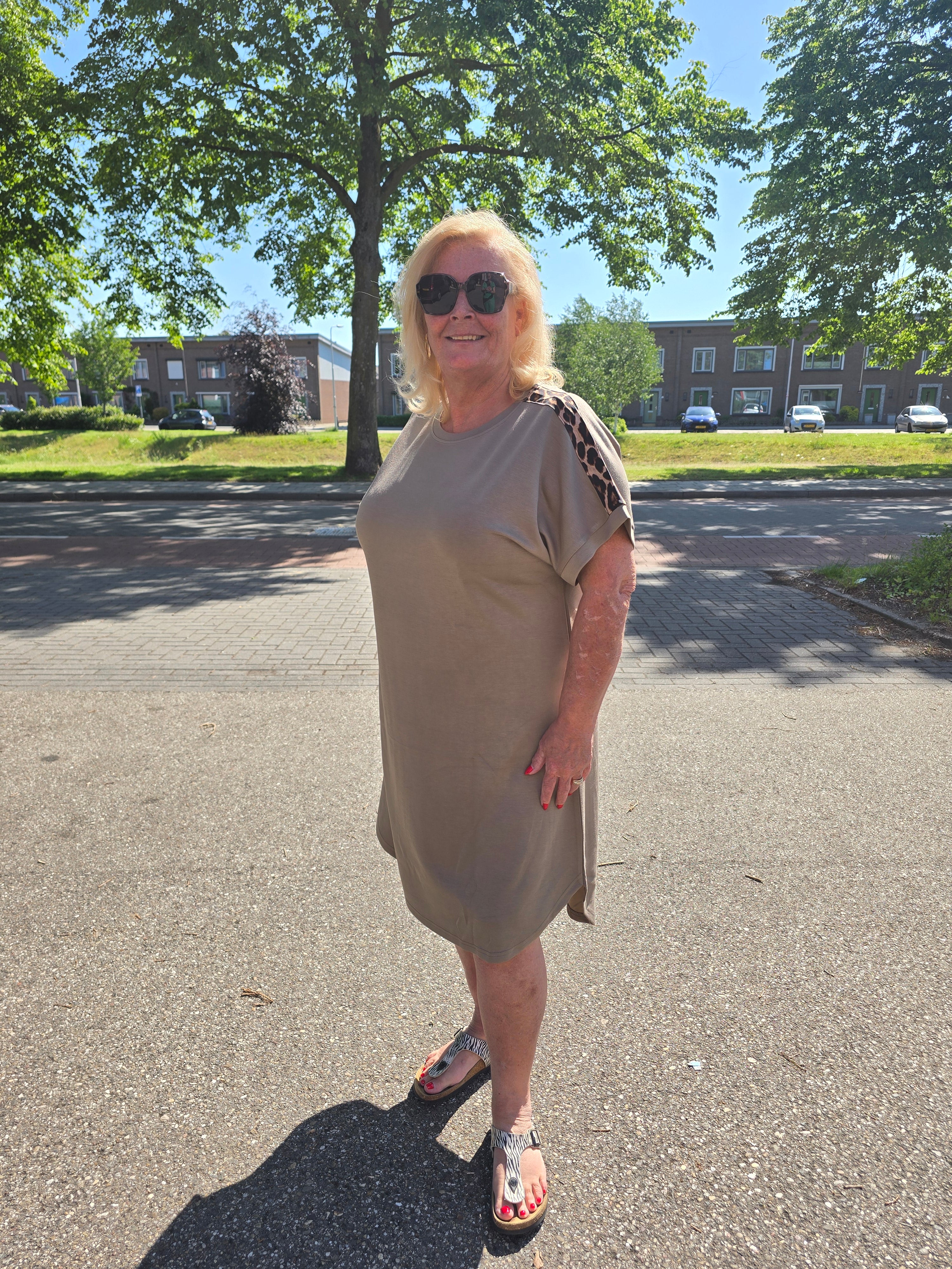 Sweat Jurk Carlise Smokey Olive