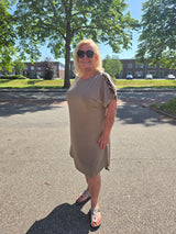 Sweat Jurk Carlise Smokey Olive