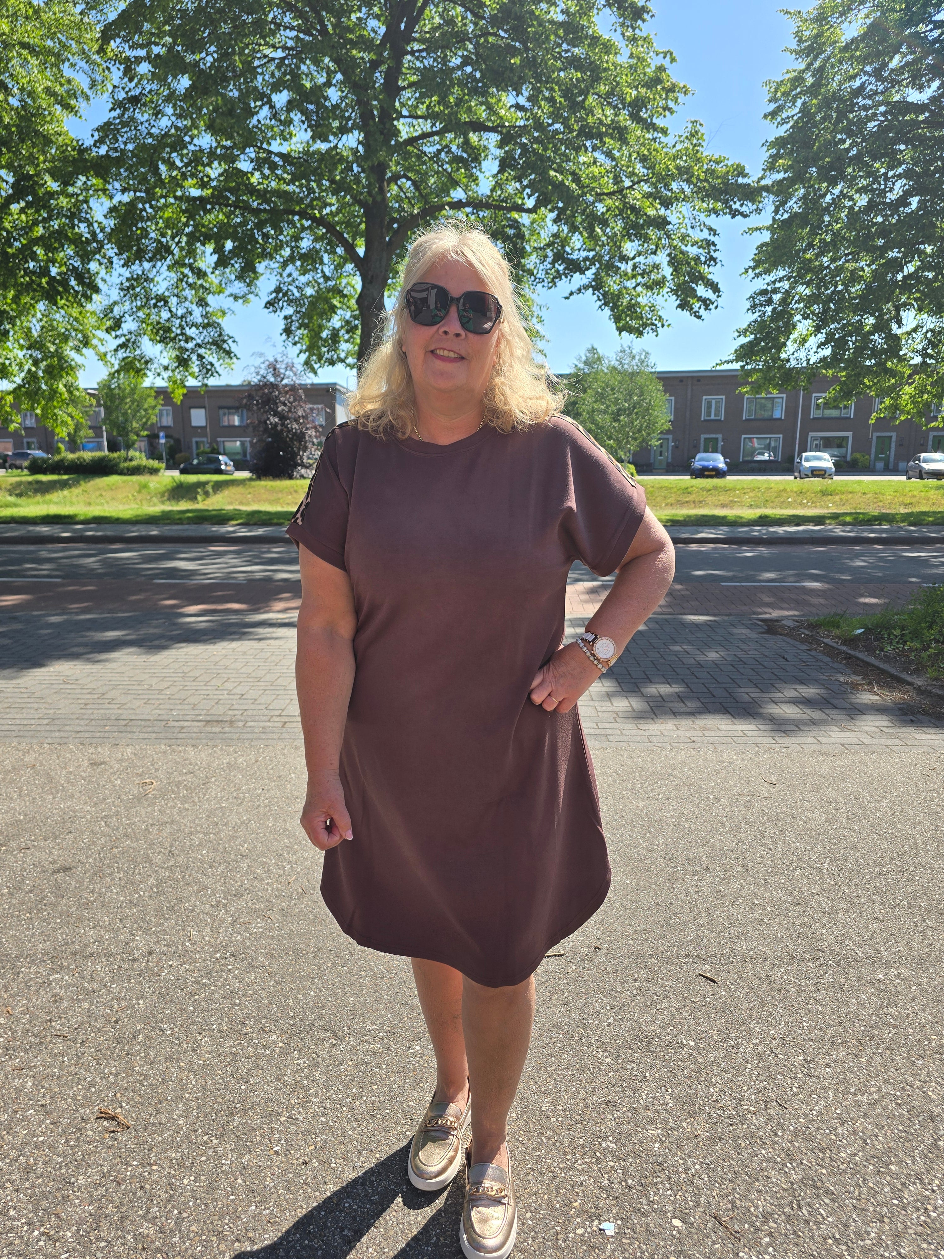 Sweat Jurk Carlise Chocolate Martini