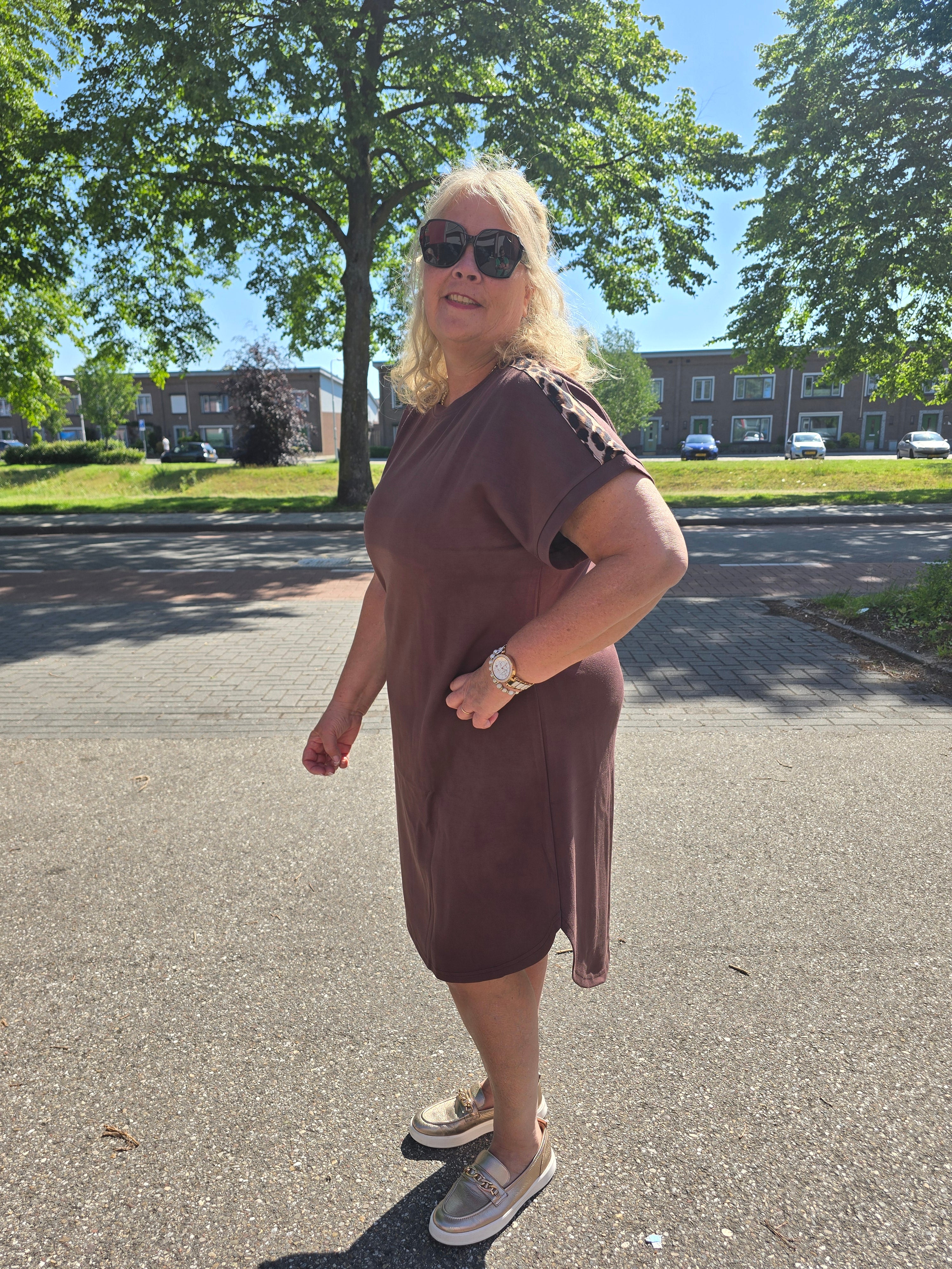 Sweat Jurk Carlise Chocolate Martini