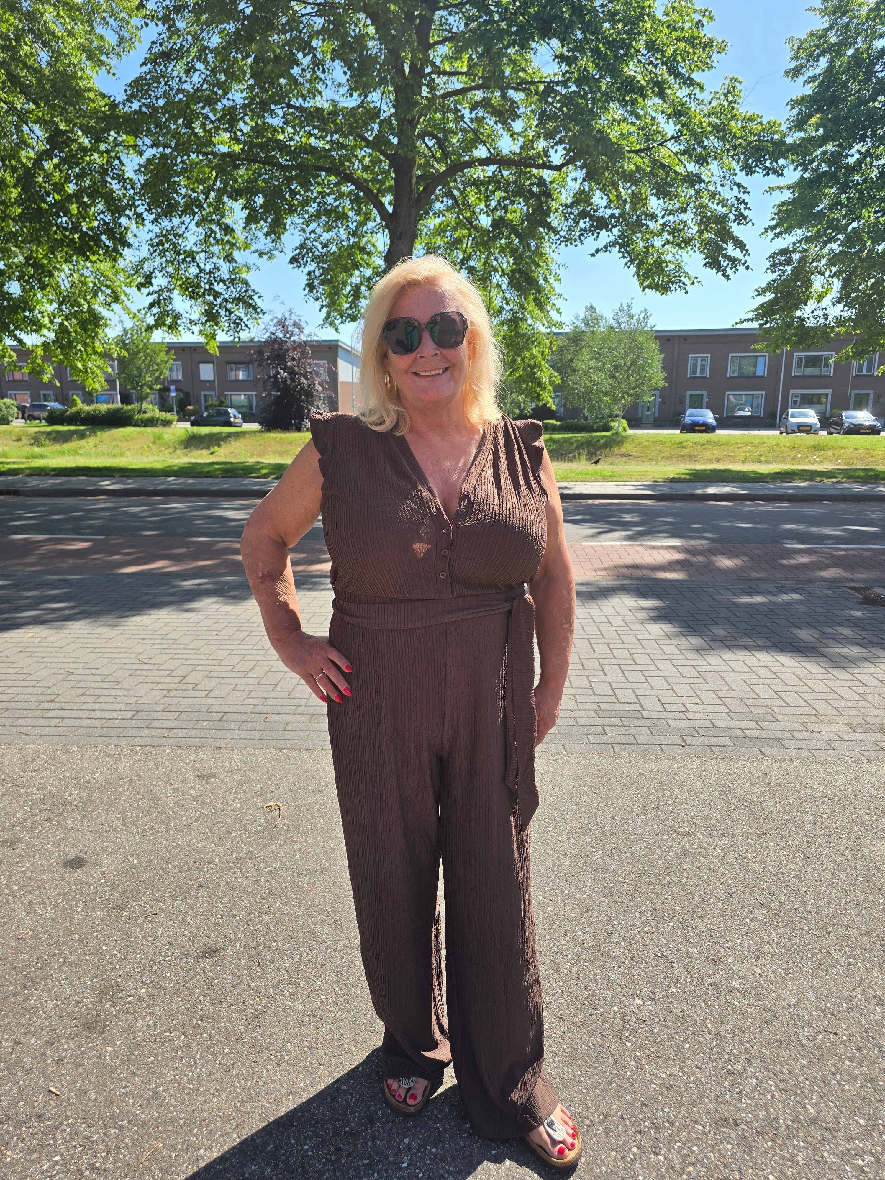 Jumpsuit Carreina Chocolate Martini