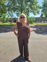 Jumpsuit Carreina Chocolate Martini