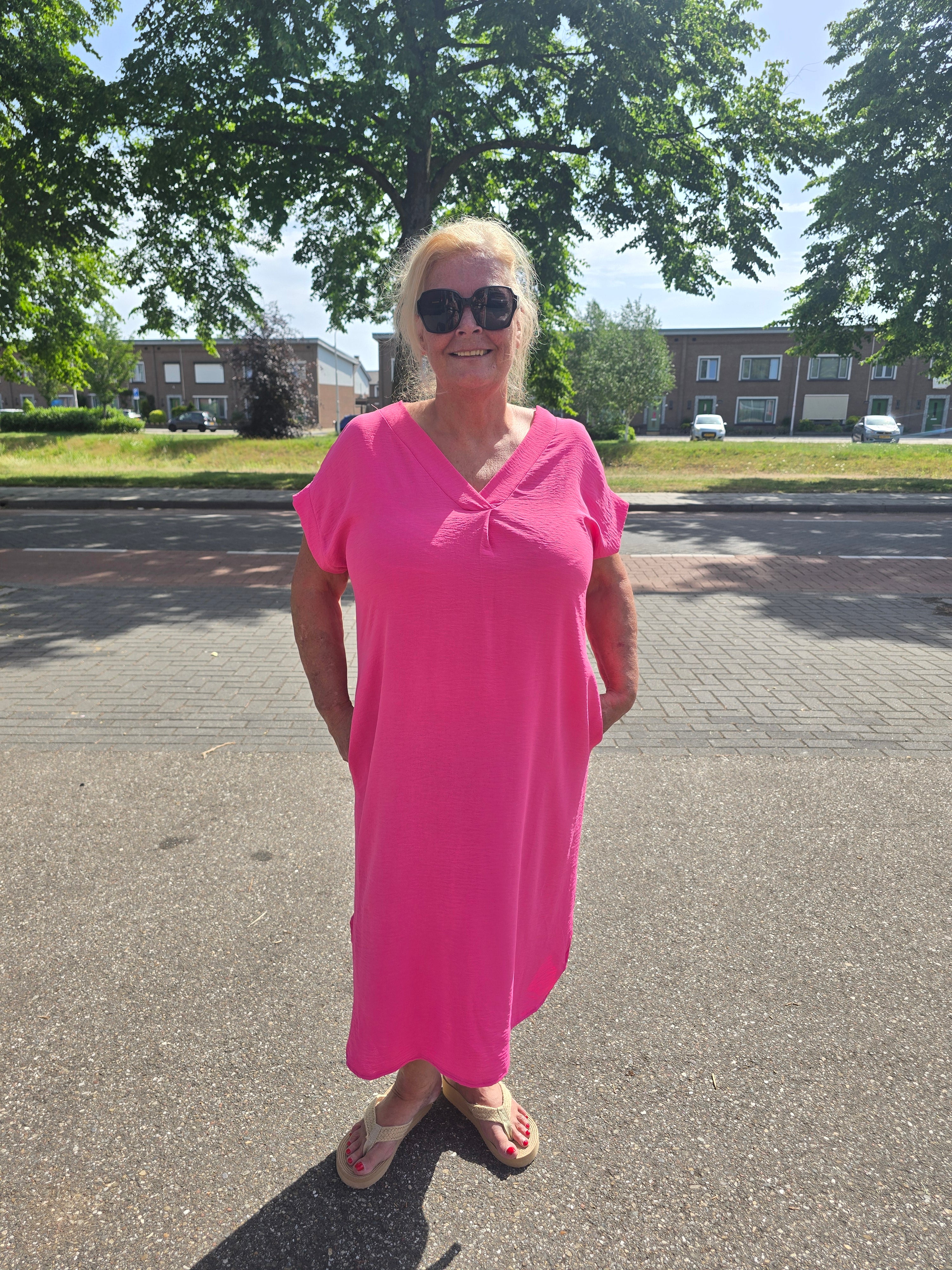 Jurk Minala Fuchsia t/m 48