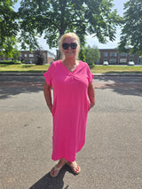 Jurk Minala Fuchsia t/m 48